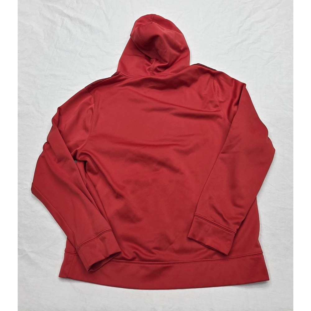 Majestic Thermabase Kansas City Chiefs Red Fleece Hoodie Size Large - Picture 8 of 8